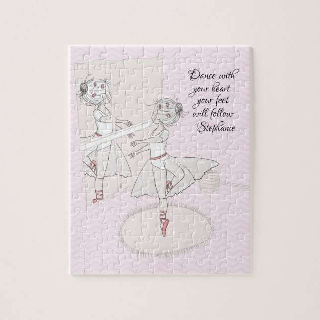 Puzzle Ballerina personnalisée (Vertical)