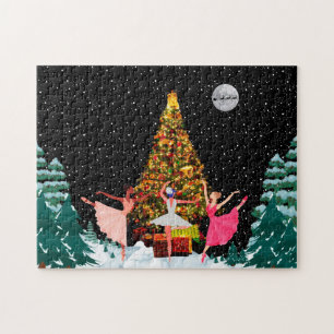 Puzzle Ballerinas de Noël en neige