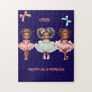 Puzzle Ballerinas Tutus Tiaras rose Whimsical