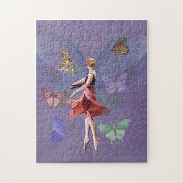 Puzzle Ballerine et papillons (Vertical)