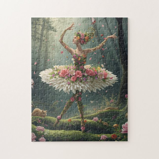 Puzzle Ballet Floral dans la Forêt Enchantée (Vertical)