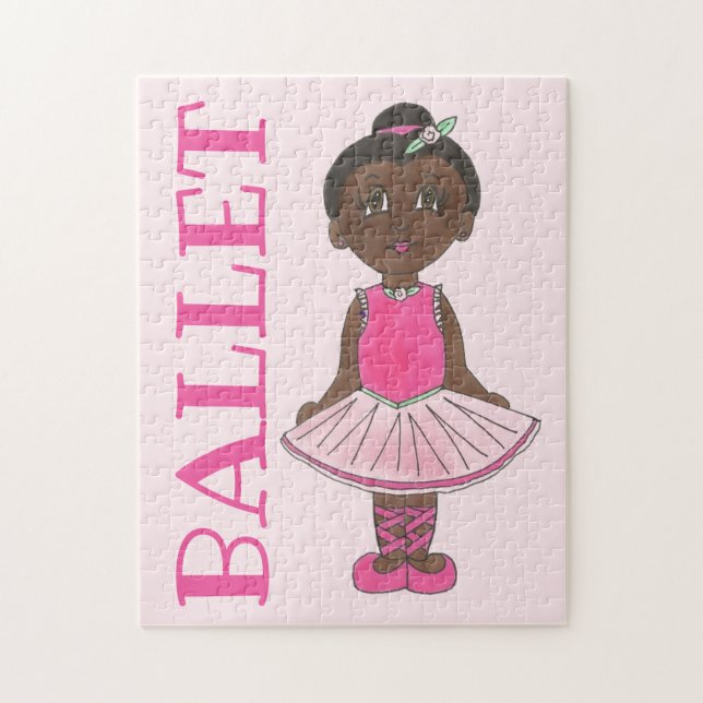 Puzzle BALLET Pink Tutu Ballerina Girl Dance Considérant (Vertical)
