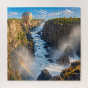 Puzzle Ballon à Air Chaud Planant Au-Dessus D'un Canyon