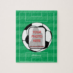 Puzzle Ballon de football personnalisable de photo