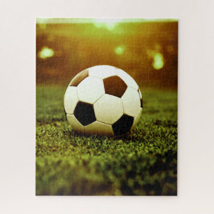 Puzzle Ballon de football sur l'herbe
