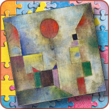 PUZZLE - "Ballon Rouge" -Paul Klee Art 20x30