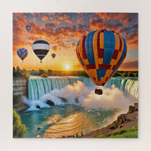 Puzzle Ballons à Air Chaud au-Dessus des Chutes du Niagar