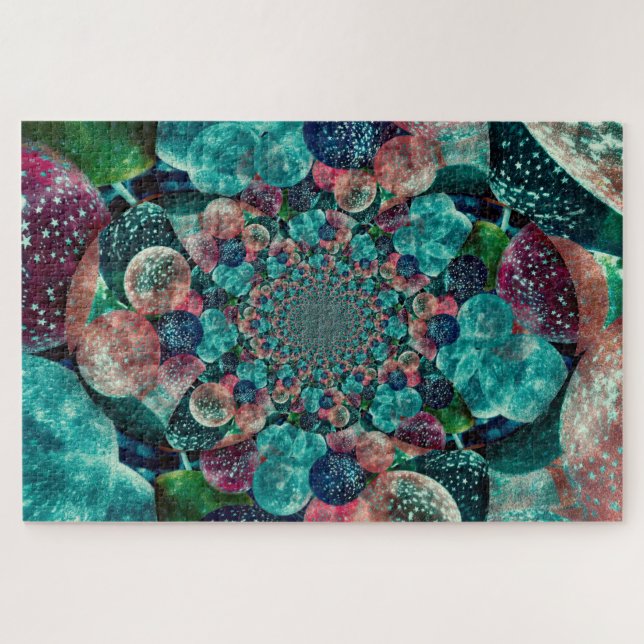 Puzzle Balloons Vintage d'antiquité Turquoise Turquoise R (Horizontal)