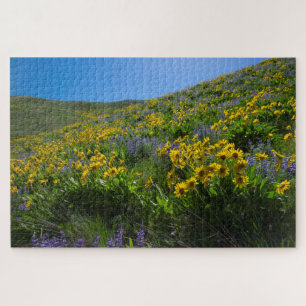 Puzzle Balsamroot et Lupine à Sage Hills Wenatchee, WA