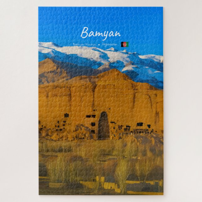 Puzzle Bamyan, Afghanistan - Vallée de la falaise du Boud (Vertical)