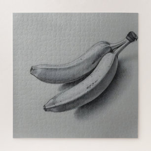 Puzzle Banane Exotique en Gris