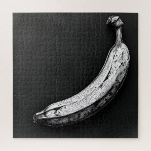 Puzzle Banane noir et blanc