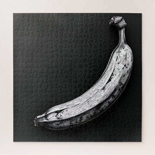 Puzzle Banane noir et blanc (Vertical)