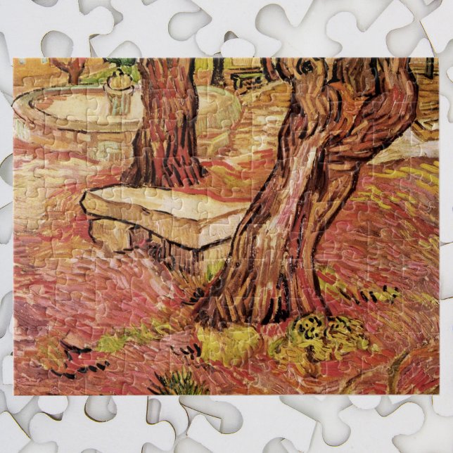 Puzzle Banc de pierre Van Gogh en Jardin, Hôpital St Paul (Créateur téléchargé)