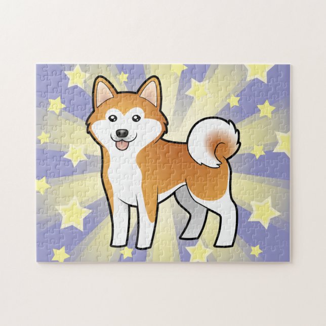 Puzzle Bande dessinée Akita Inu/Shiba Inu (Horizontal)