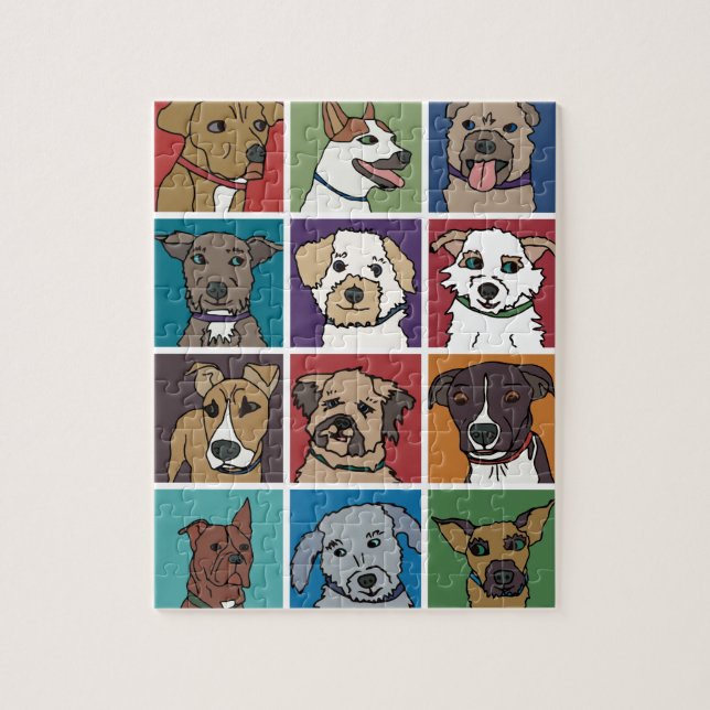 Puzzle Bande dessinée de chien de délivrance (Vertical)