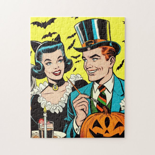 Puzzle Bande dessinée d'Halloween (Vertical)