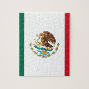 Puzzle Bandera de México - Drapeau du Mexique - Drapeau d