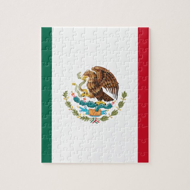 Puzzle Bandera de México - Drapeau du Mexique - Drapeau d (Vertical)