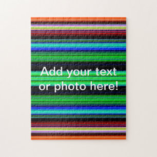 Puzzle Bandes minces et colorées - 1