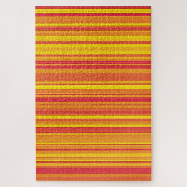 Puzzle Bandes Orange Rouge Jaune (Vertical)