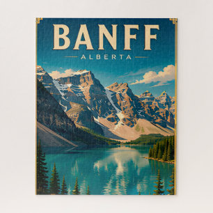 Puzzle 🏔️ Banff Alberta Lac de montagne