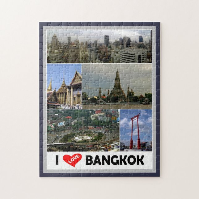 Puzzle Bangkok - I Love - Thaïlande - (Vertical)