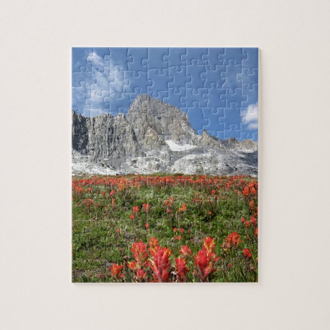Puzzle Banner Peak Fleurs sauvages - Ansel Adams Wilderne (Vertical)