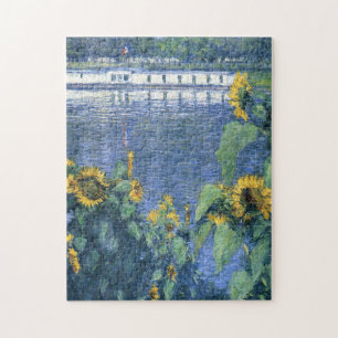 Puzzle Banque des tournesols de la Seine par Caillebotte