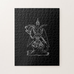 Puzzle Baphomet Chèvre Satan Black Magie Lucifer Occulte