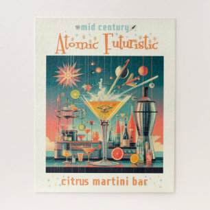 Puzzle Bar au martini au citrus futuriste du milieu du si