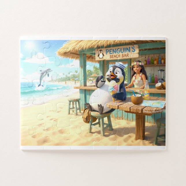 Puzzle Bar de plage du Pingouin (Horizontal)