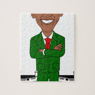 Puzzle barack obama santa claus