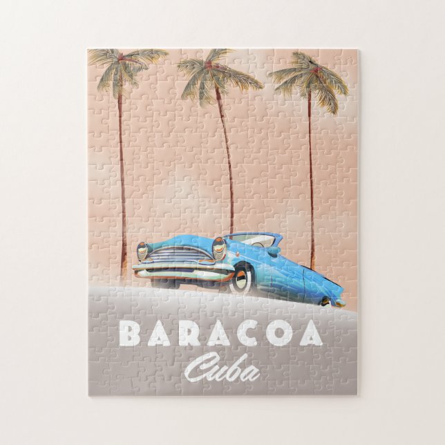 Puzzle Baracoa Cuba Antique voiture (Vertical)