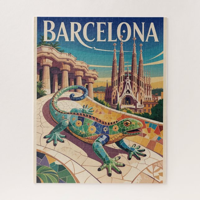 Puzzle Barcelone Espagne (Vertical)