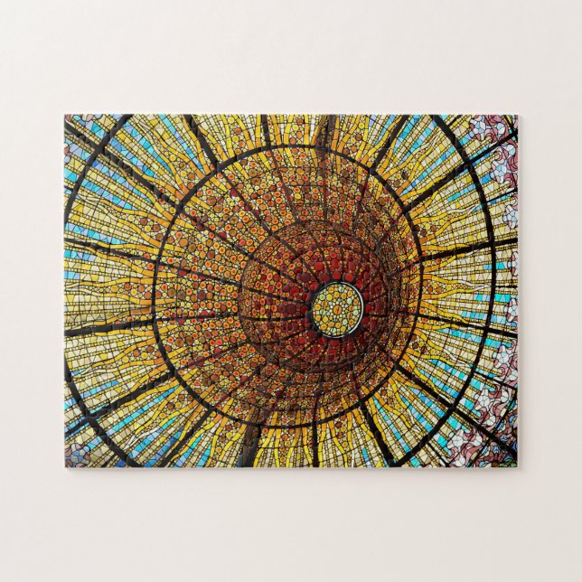 Puzzle Barcelone Espagne Vitrail Photo Voyage (Horizontal)