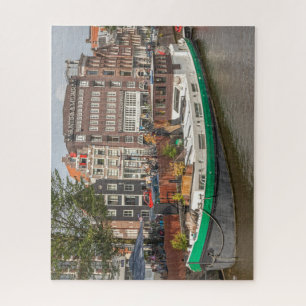Puzzle Barge amarrée sur le Prinsengracht, Amsterdam