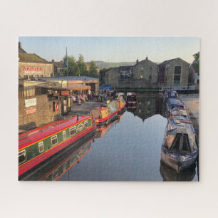 Puzzle Barges et bassin du canal, Skipton, Yorkshire