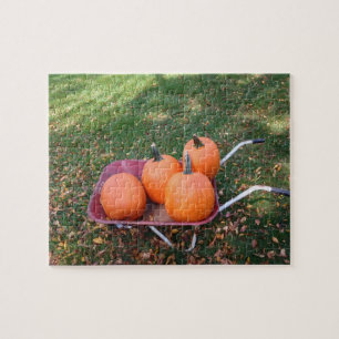 Puzzle Baril de roue de citrouilles