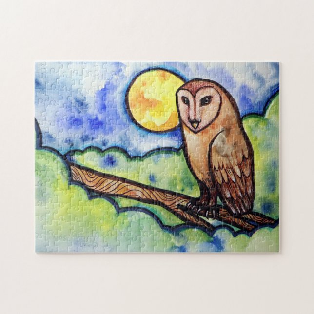 Puzzle Barn Owl (Horizontal)