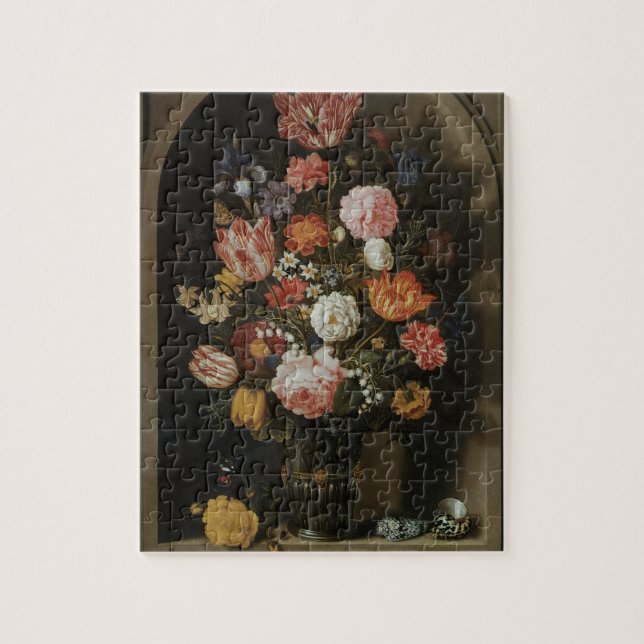 Puzzle Baroque Vintage, Fleur par Bosschaert, l'Aîné (Vertical)