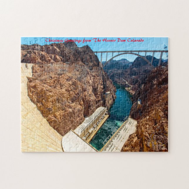 Puzzle Barrage Hoover Colorado.Joyeux Noël (Horizontal)