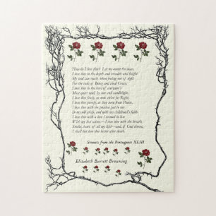 Puzzle Barrett Browning - Sonnets du Portugais 43