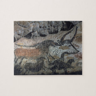 Puzzle Basculez la peinture d'un taureau et des chevaux,