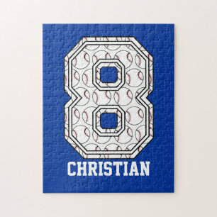 Puzzle Base-ball personnalisé numéro 8