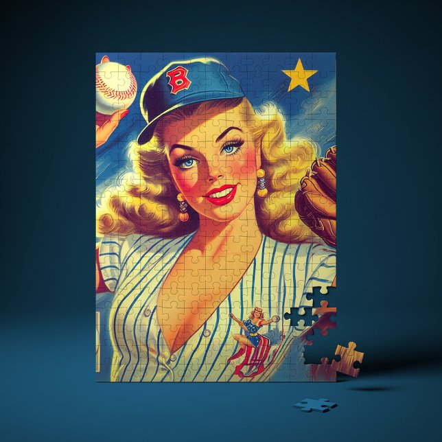 Puzzle Base-ball pin-up vintage (Créateur téléchargé)