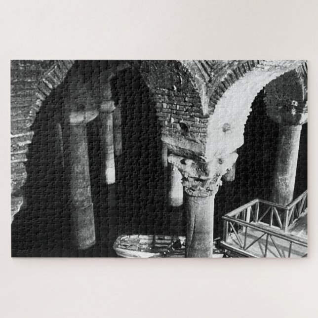 Puzzle Basilique vintage de la Citerne Souterrain d'Istan (Horizontal)