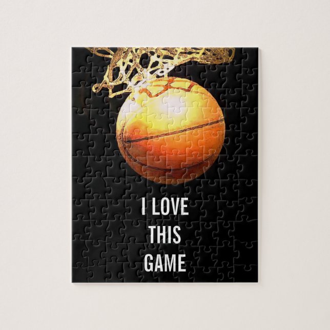 Puzzle Basket-ball - Art d'illustrations sportives (Vertical)