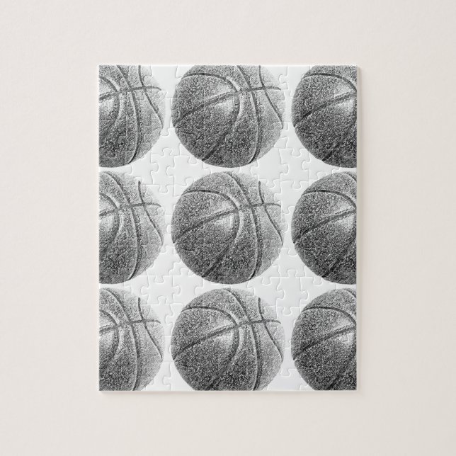 Puzzle Basket-ball avec effet crayon (Vertical)