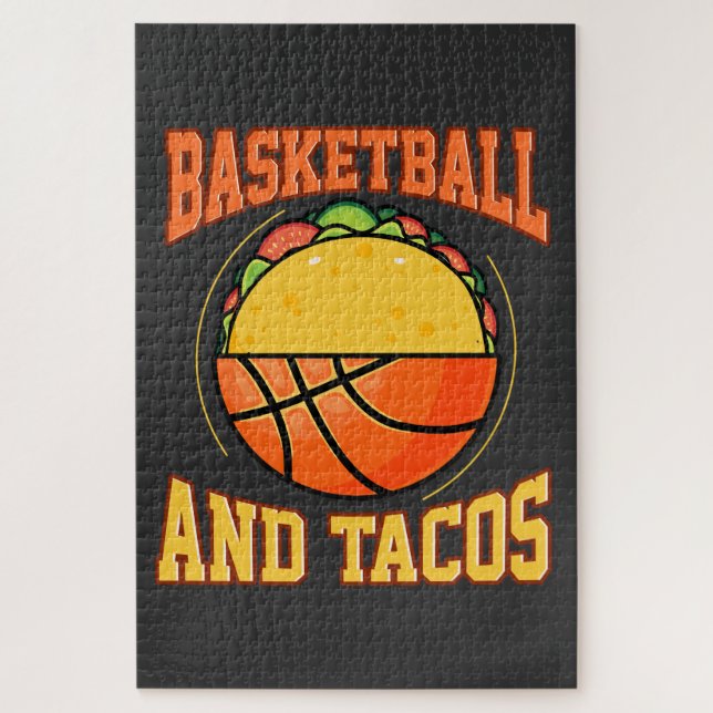 Puzzle Basket-ball et tacos (Vertical)